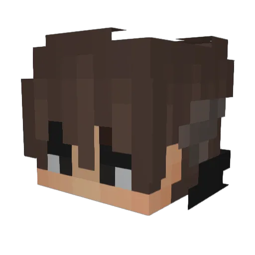 SIMPLIF13D_Santa Minecraft avatar head, 3D render