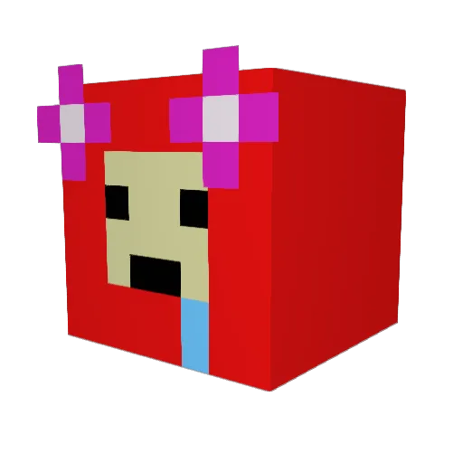 SIMSUL_ Minecraft avatar head, 3D render