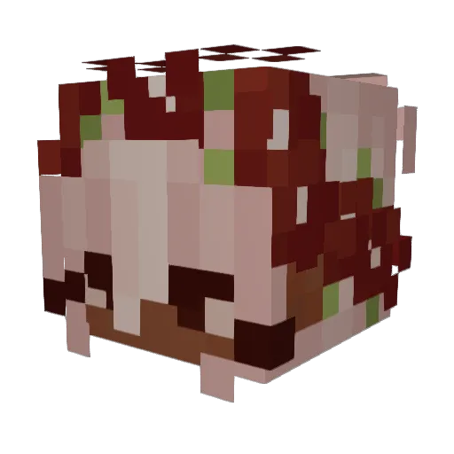 SINC3RE Minecraft avatar head, 3D render