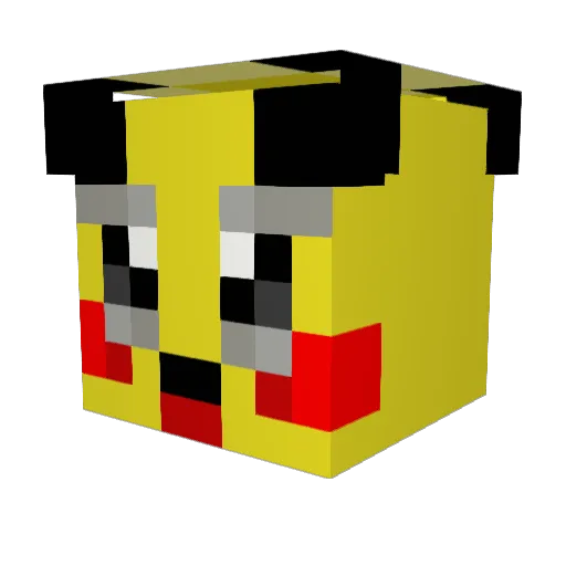 SINJJANGGU Minecraft avatar head, 3D render