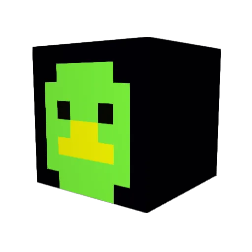 SINZO08 Minecraft avatar head, 3D render