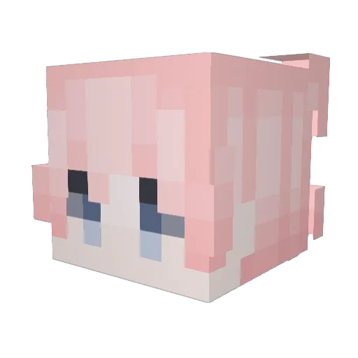 SIN_4XP Minecraft avatar head, 3D render