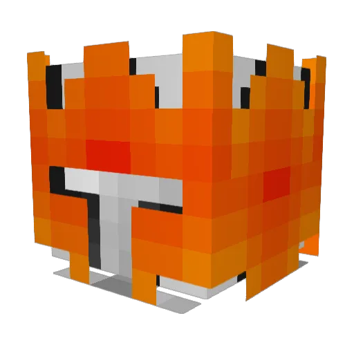 SINiZLiT Minecraft avatar head, 3D render
