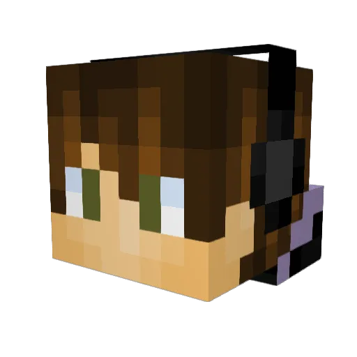 SIPER861009 Minecraft avatar head, 3D render