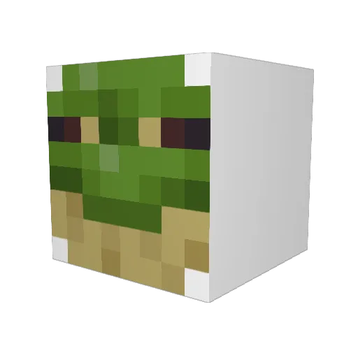 SIRENwejnc Minecraft avatar head, 3D render