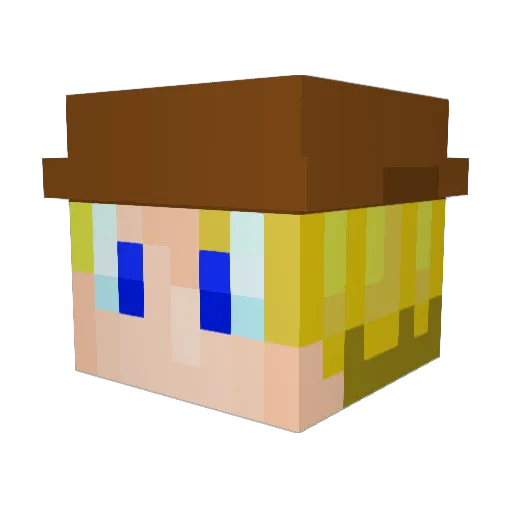 SIR_Blaustein Minecraft avatar head, 3D render