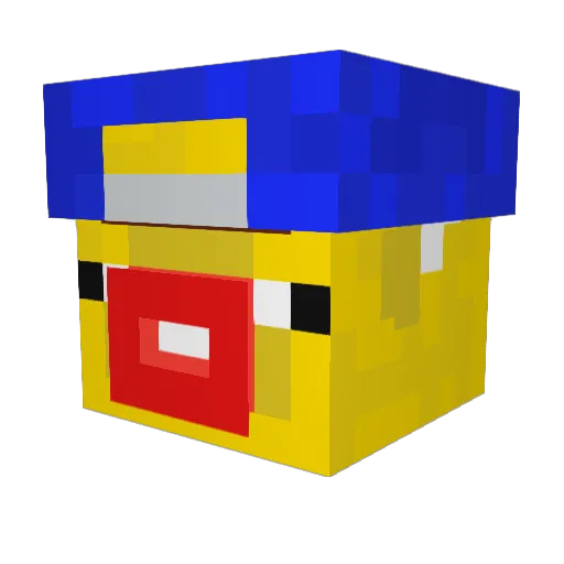 SIR_Linus01 Minecraft avatar head, 3D render
