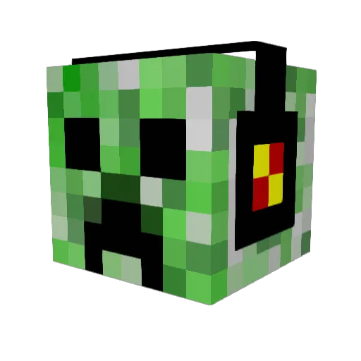 SIRkrzysiu Minecraft avatar head, 3D render