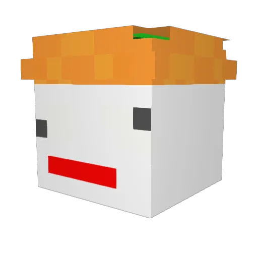 SISUTAM Minecraft avatar head, 3D render