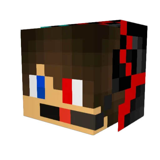 SISipremier Minecraft avatar head, 3D render