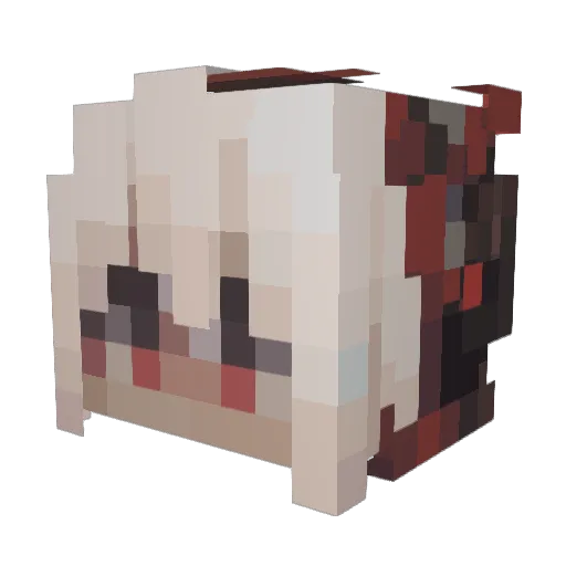 SIStty Minecraft avatar head, 3D render