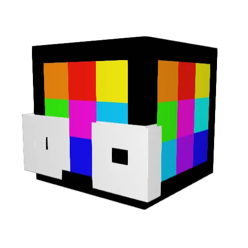 SIT2K Minecraft avatar head, 3D render