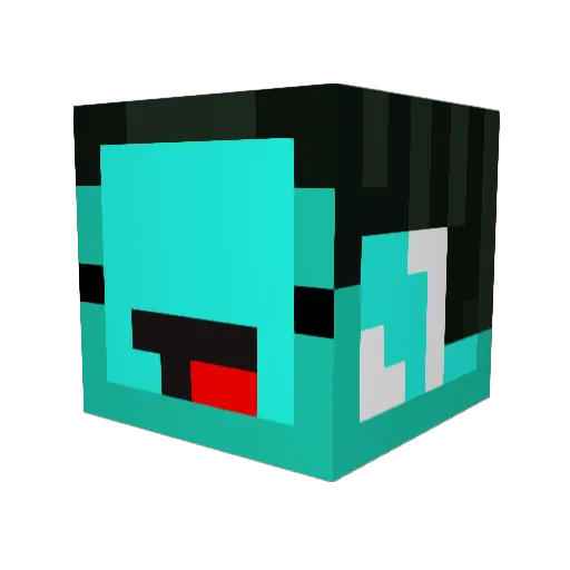 SITAMA775 Minecraft avatar head, 3D render