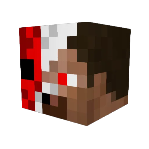 SITUMU Minecraft avatar head, 3D render