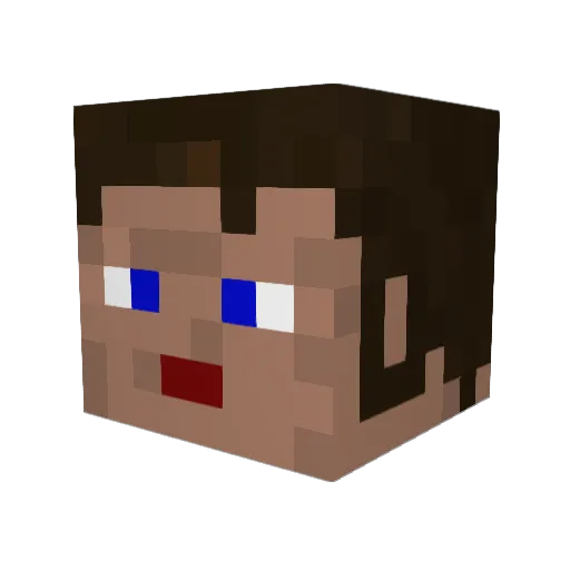 SIVIL4G Minecraft avatar head, 3D render