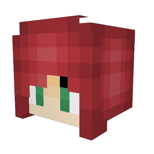 SIWZ4R Minecraft avatar head, 3D render
