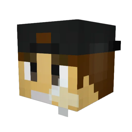 SIXEN909 Minecraft avatar head, 3D render