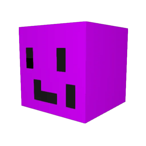 SIlmyS Minecraft avatar head, 3D render