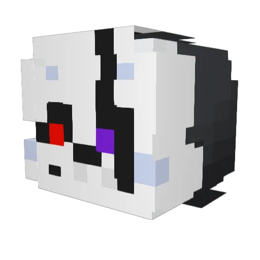 SIlverhammer61 Minecraft avatar head, 3D render