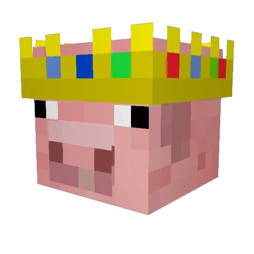 SJCat7 Minecraft avatar head, 3D render