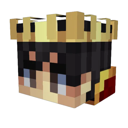SJIneed Minecraft avatar head, 3D render