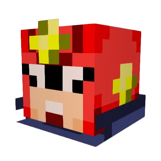 SJL15 Minecraft avatar head, 3D render