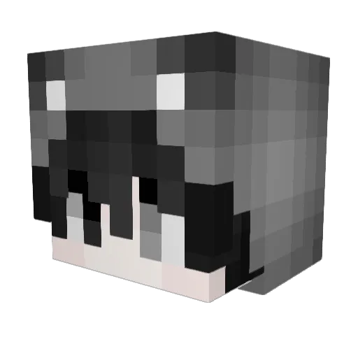 SJOD Minecraft avatar head, 3D render