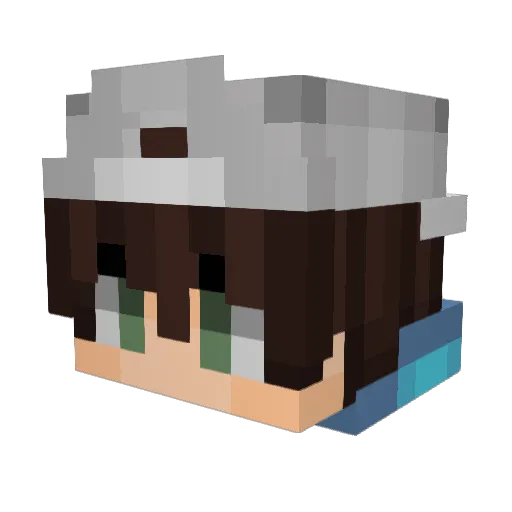 SJRX15 Minecraft avatar head, 3D render