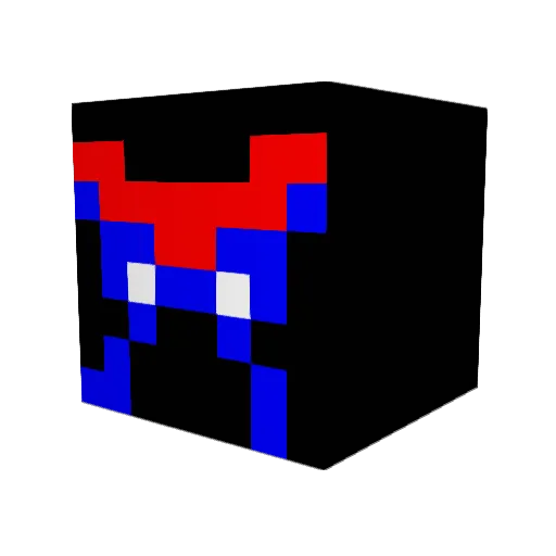 SJTOOL1N Minecraft avatar head, 3D render
