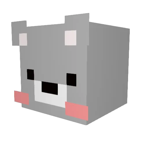 SJ_623 Minecraft avatar head, 3D render