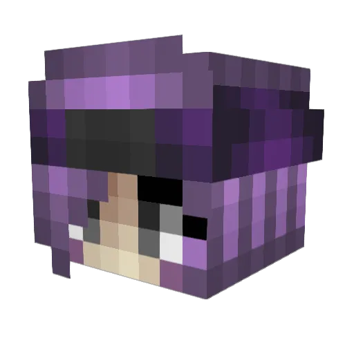SK0LV0 Minecraft avatar head, 3D render