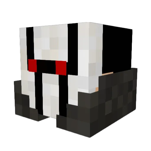 SK0RPI Minecraft avatar head, 3D render