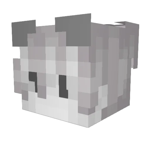 SK1LL3T Minecraft avatar head, 3D render