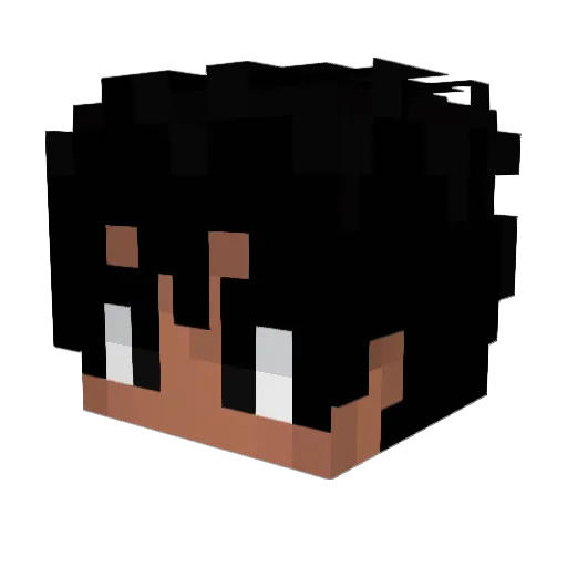 SK4RK Minecraft avatar head, 3D render