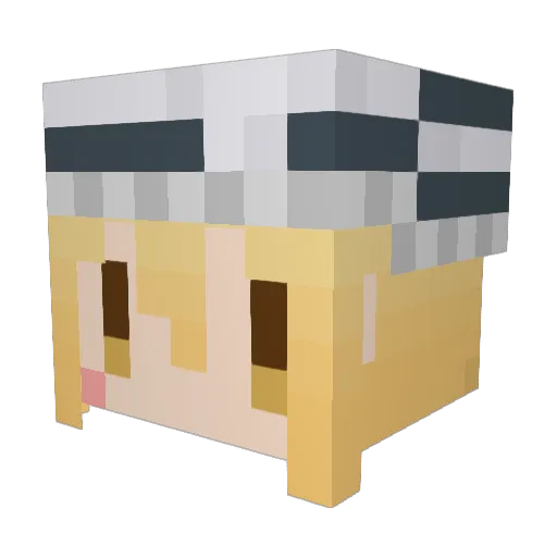 SK4yon09 Minecraft avatar head, 3D render