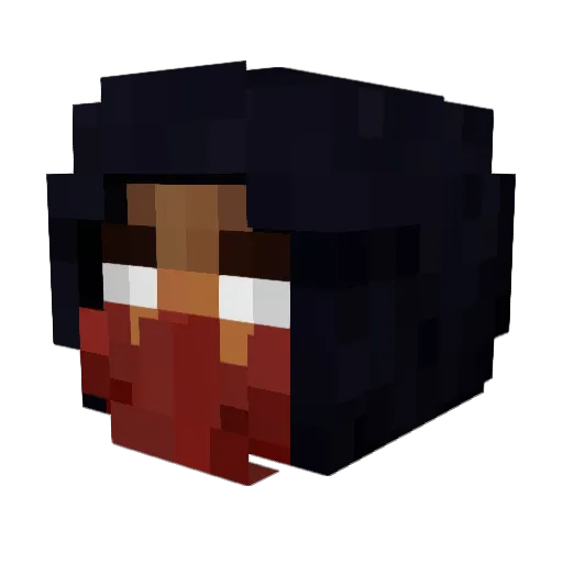 SKAARLEY Minecraft avatar head, 3D render