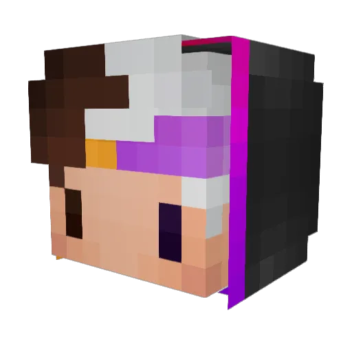 SKAI6 Minecraft avatar head, 3D render