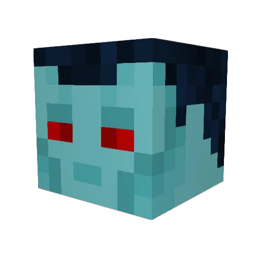 SKB1456 Minecraft avatar head, 3D render