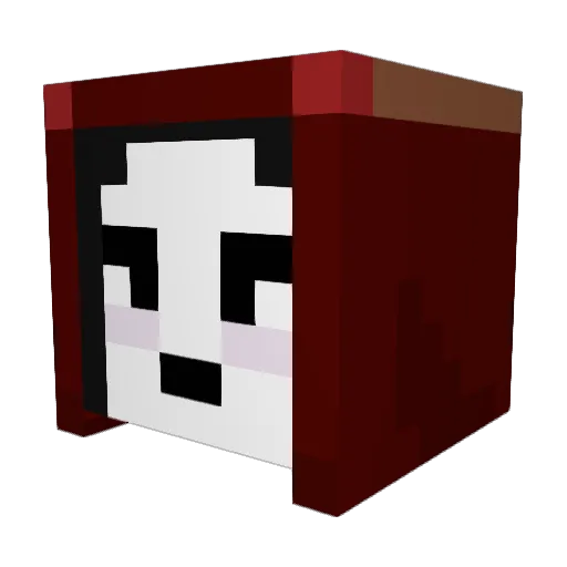 SKD116 Minecraft avatar head, 3D render