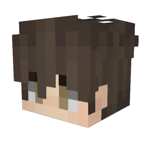 SKELECR0W Minecraft avatar head, 3D render