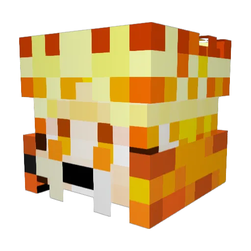 SKELLY608 Minecraft avatar head, 3D render