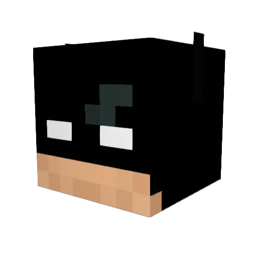 SKELT0N Minecraft avatar head, 3D render