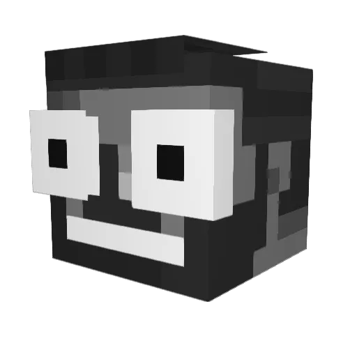 SKILLFULLKID Minecraft avatar head, 3D render