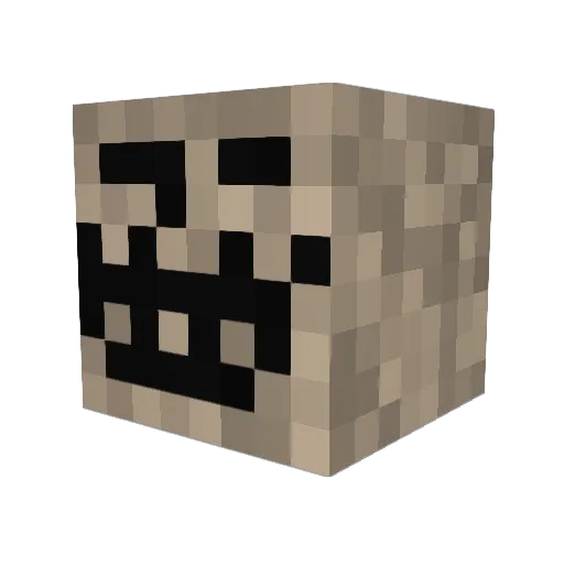 SKILL_GG Minecraft avatar head, 3D render