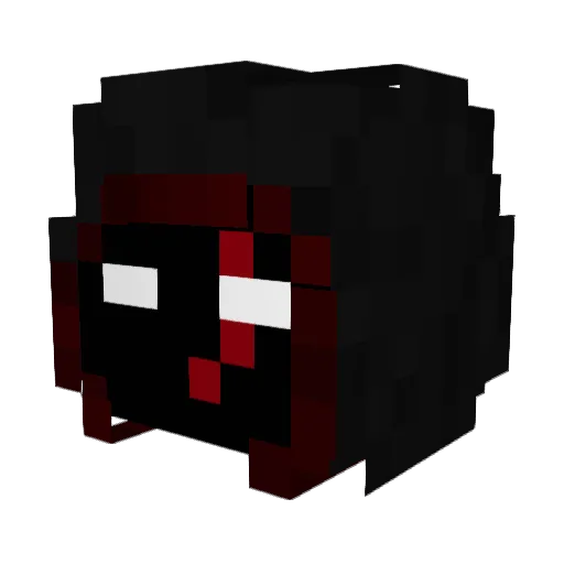 SKINLESSBEE Minecraft avatar head, 3D render