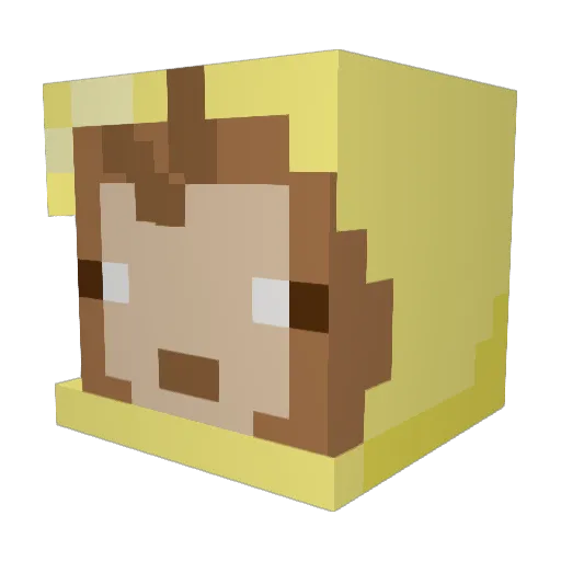 SKIPPAPLAYIIYT Minecraft avatar head, 3D render