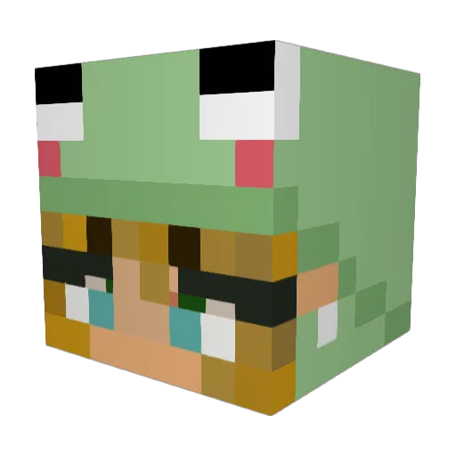 SKIPPYYY_ Minecraft avatar head, 3D render