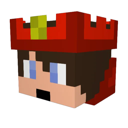SKITTLES_101 Minecraft avatar head, 3D render