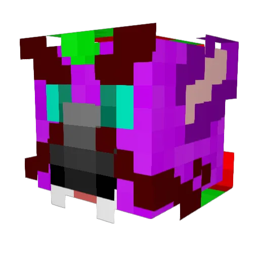 SKITZ_FURRY Minecraft avatar head, 3D render