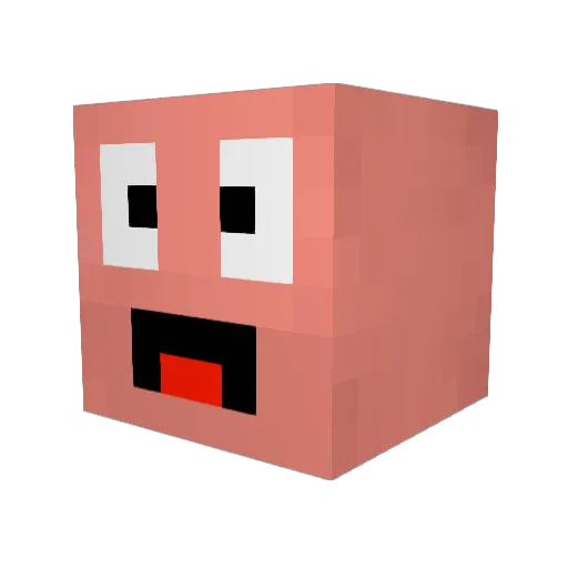 SKKU2020 Minecraft avatar head, 3D render